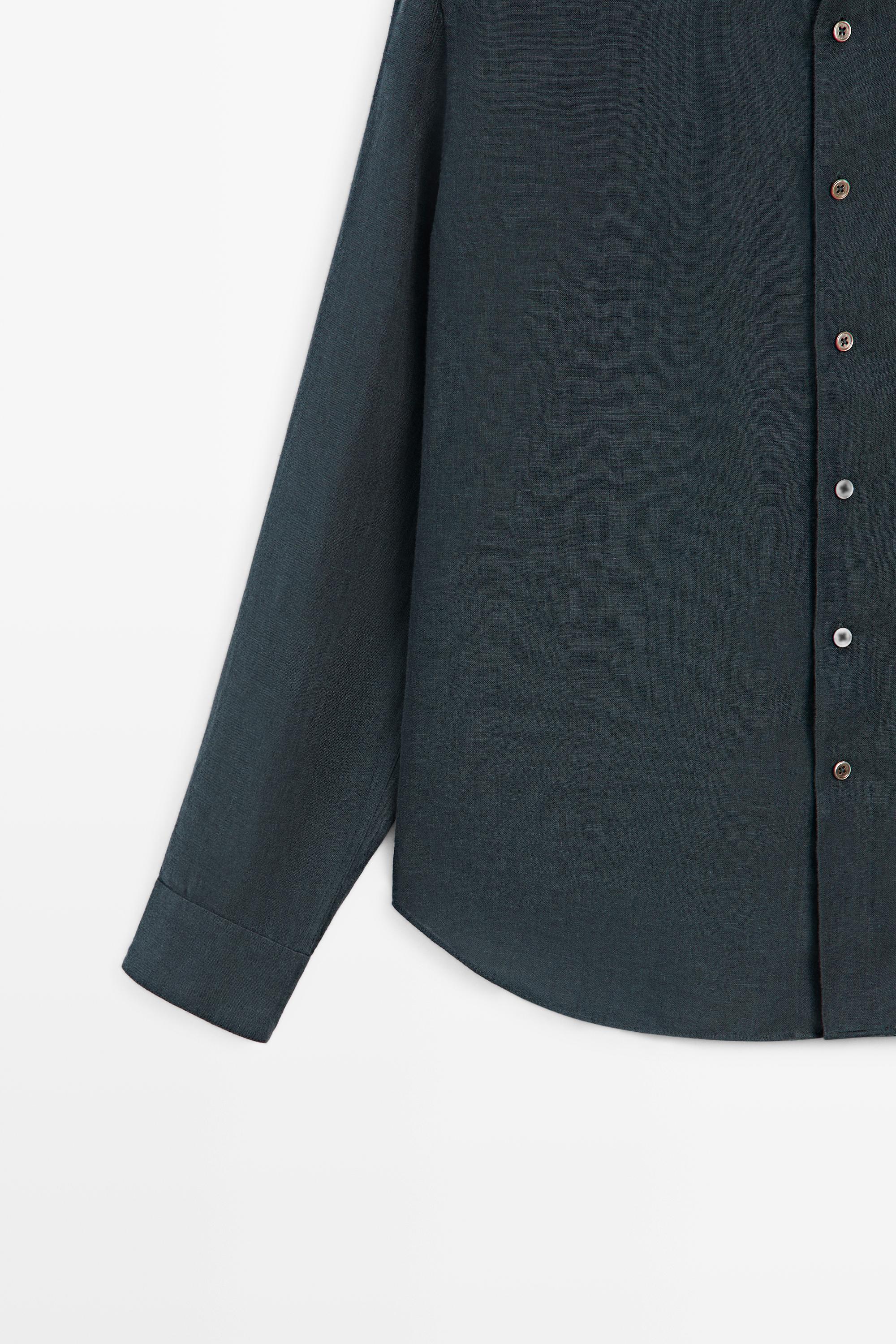 Chemise en lin délavé